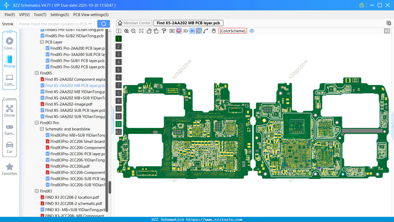 OPPO Find X5-2AA202 MB PCB Layer